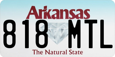 AR license plate 818MTL