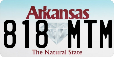 AR license plate 818MTM