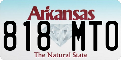 AR license plate 818MTO