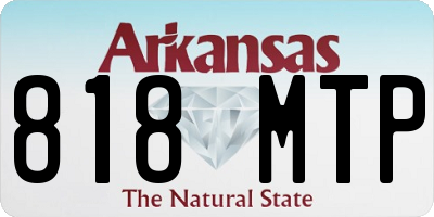 AR license plate 818MTP