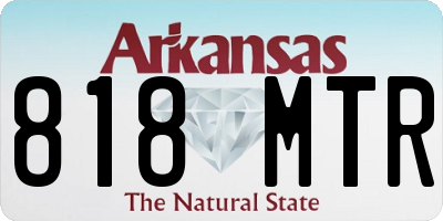 AR license plate 818MTR