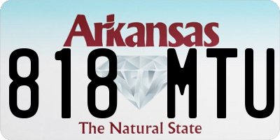 AR license plate 818MTU