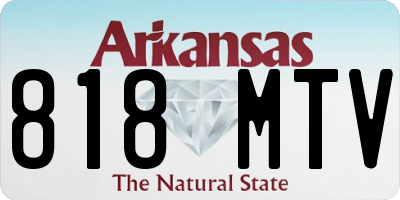 AR license plate 818MTV