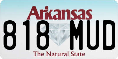 AR license plate 818MUD