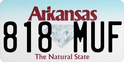 AR license plate 818MUF