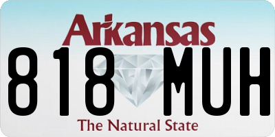 AR license plate 818MUH