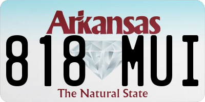 AR license plate 818MUI