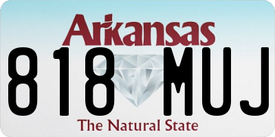 AR license plate 818MUJ