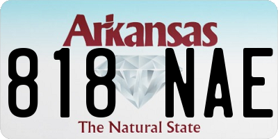 AR license plate 818NAE