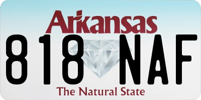AR license plate 818NAF