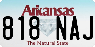 AR license plate 818NAJ
