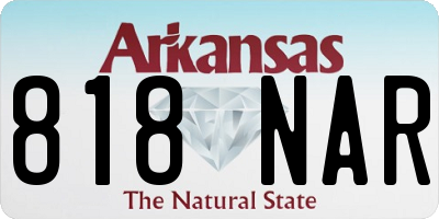 AR license plate 818NAR