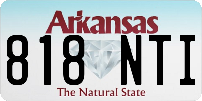 AR license plate 818NTI