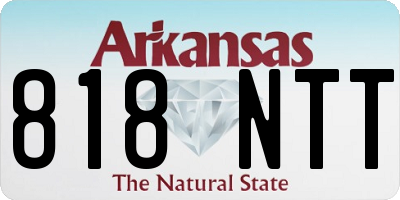 AR license plate 818NTT