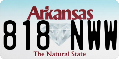 AR license plate 818NWW