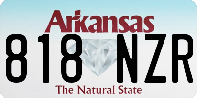 AR license plate 818NZR