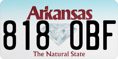 AR license plate 818OBF