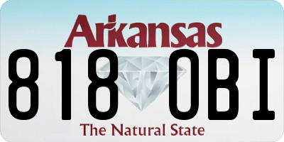 AR license plate 818OBI