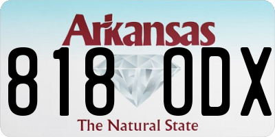 AR license plate 818ODX