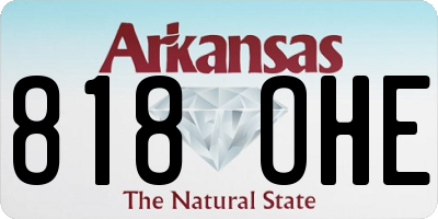 AR license plate 818OHE