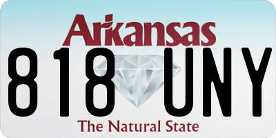 AR license plate 818UNY