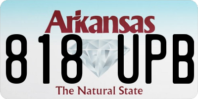 AR license plate 818UPB