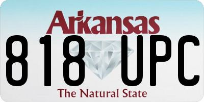 AR license plate 818UPC