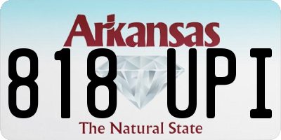 AR license plate 818UPI