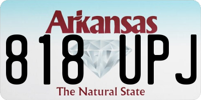 AR license plate 818UPJ