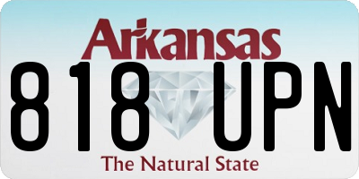 AR license plate 818UPN