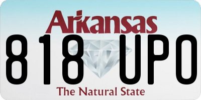 AR license plate 818UPO