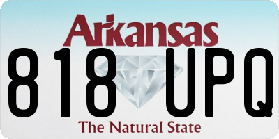 AR license plate 818UPQ