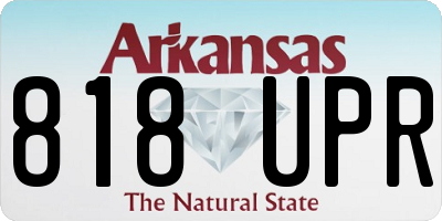 AR license plate 818UPR