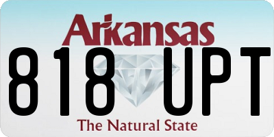 AR license plate 818UPT