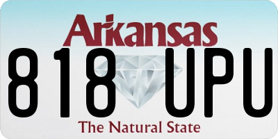 AR license plate 818UPU