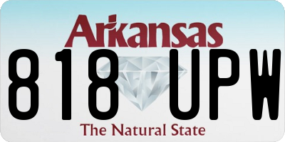 AR license plate 818UPW