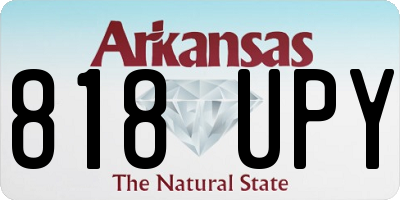 AR license plate 818UPY