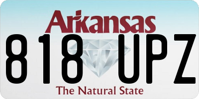 AR license plate 818UPZ