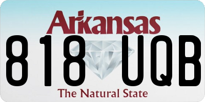 AR license plate 818UQB