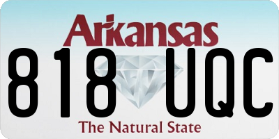 AR license plate 818UQC