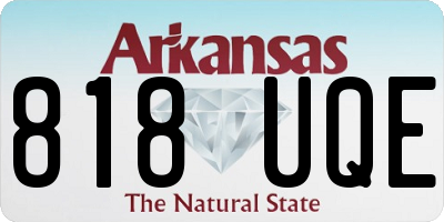 AR license plate 818UQE