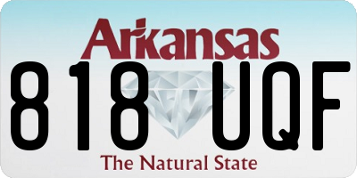 AR license plate 818UQF