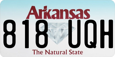 AR license plate 818UQH
