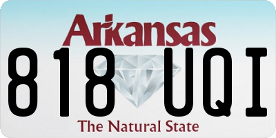 AR license plate 818UQI