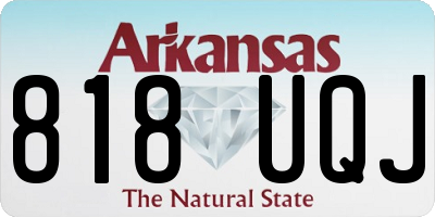 AR license plate 818UQJ