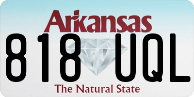 AR license plate 818UQL