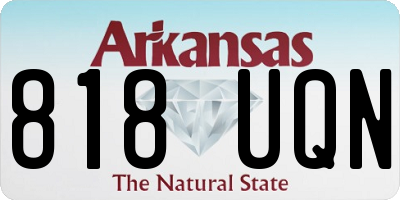 AR license plate 818UQN
