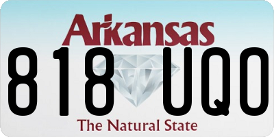 AR license plate 818UQO