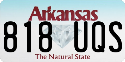 AR license plate 818UQS