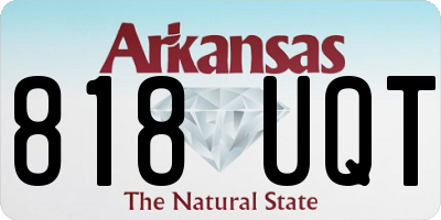 AR license plate 818UQT